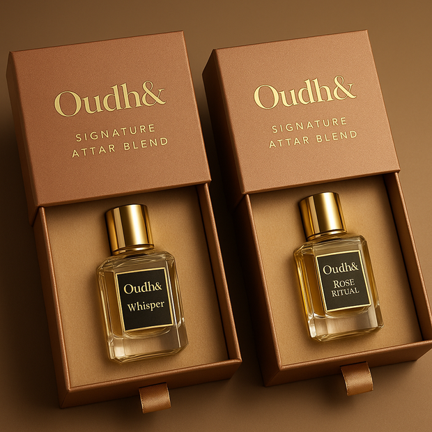 Oudh& Signature Attar Blend – Pure Oudh Infused with Rose or Jasmine