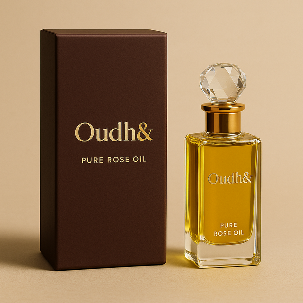 Oudh& Pure Rose Oil – Steam-Distilled Damask Rose Absolute